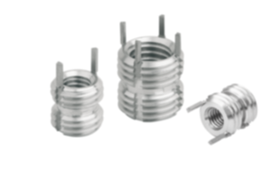 Threaded inserts with internal thread, self-locking 